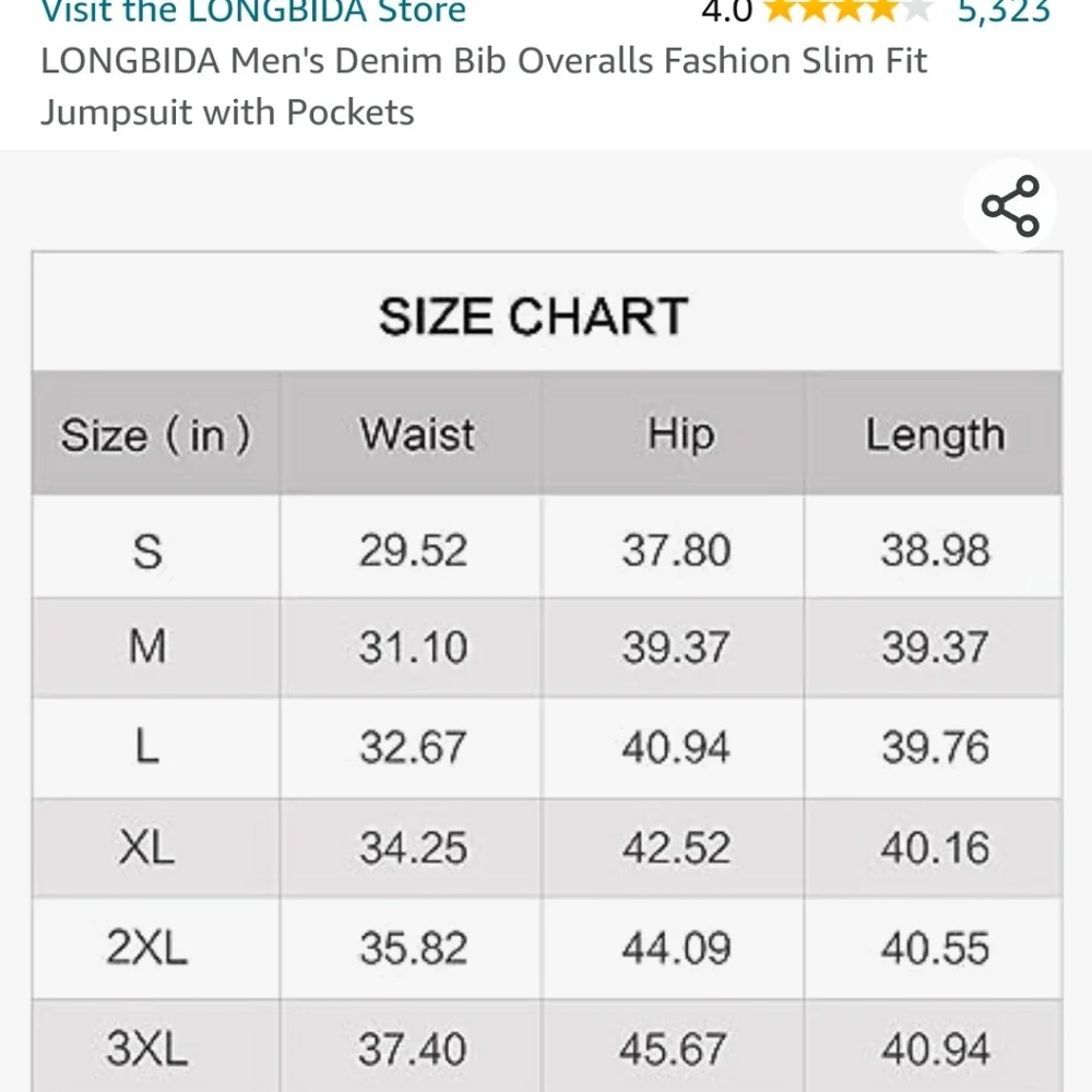 Mens slim fit overalls - Picture 4 of 7